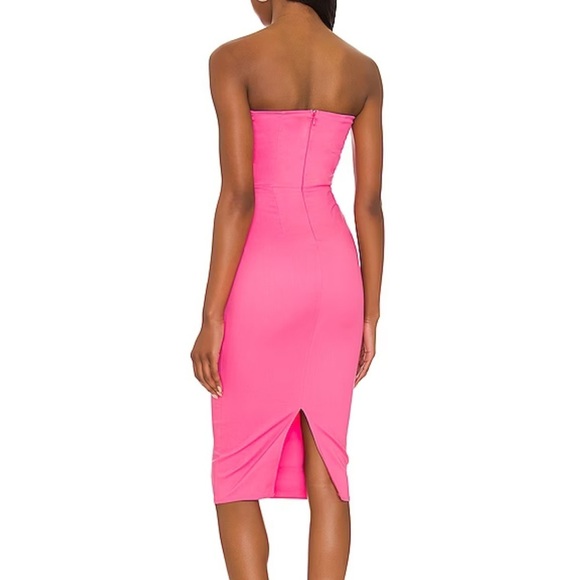 REVOLVE MORE TO COME Sophia Strapless Midi Dress in Pink 🔥HOT & CURRENT//Medium - Picture 5 of 10